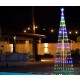 Albero di Natale Luminoso a Cono multicolore 3 metri 394 led